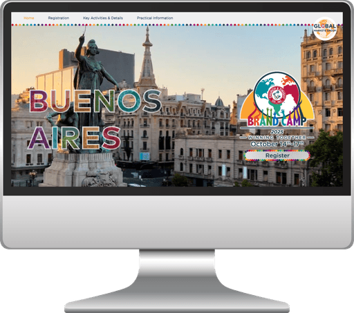 Brand Camp website displayed on desktop